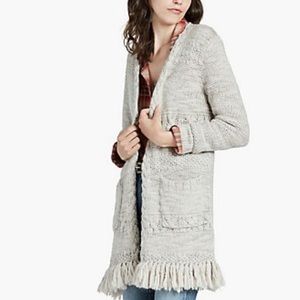 Lucky Brand Tassel Cardigan Sweater